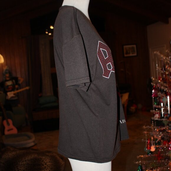 AC/DC T-Shirt Size L Red Metallic Studs Perfect! - Picture 5 of 8